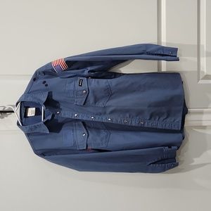FR Men's workrite light blue shirt
